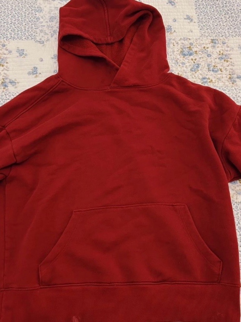 Hollister Crimson Red Crewneck Hoodie - Picture 2 of 4